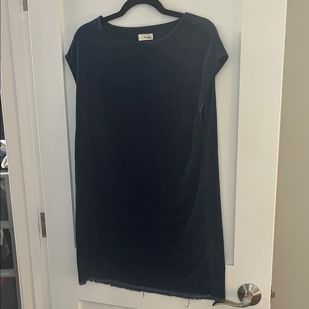 Aritzia Wilfred Free Blue Denim Mini Dress